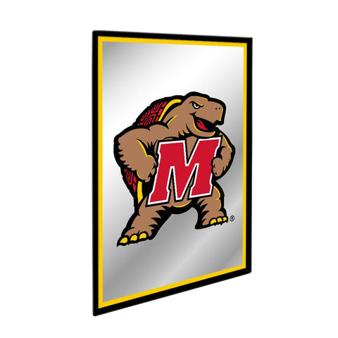 Maryland Terrapins: Mascot - Framed Mirrored Wall Sign - The Fan-Brand