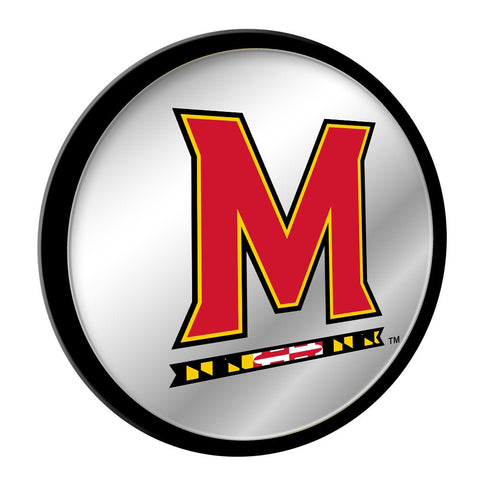Maryland Terrapins: Modern Disc Mirrored Wall Sign - The Fan-Brand