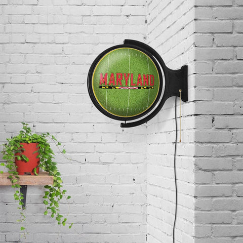 Maryland Terrapins: On the 50 - Rotating Lighted Wall Sign - The Fan-Brand