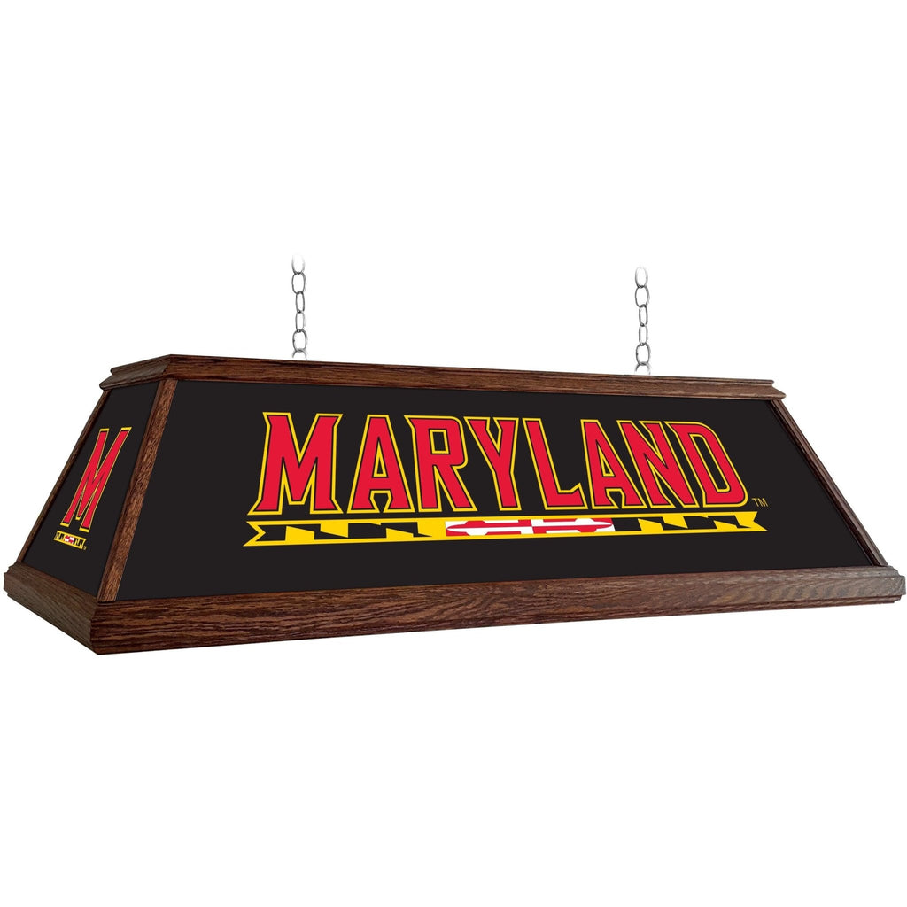 Maryland Terrapins: Premium Wood Pool Table Light - The Fan-Brand