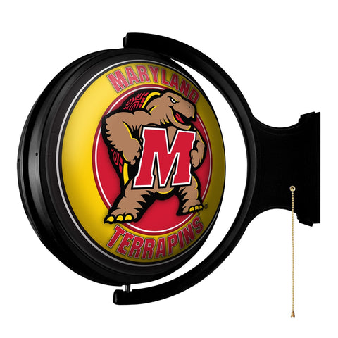 Maryland Terripans: Mascot - Original Round Rotating Lighted Wall Sign - The Fan-Brand
