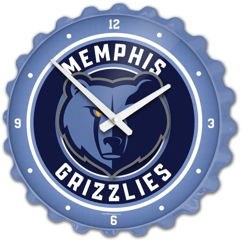 Memphis Grizzlies: Bottle Cap Wall Clock - The Fan-Brand