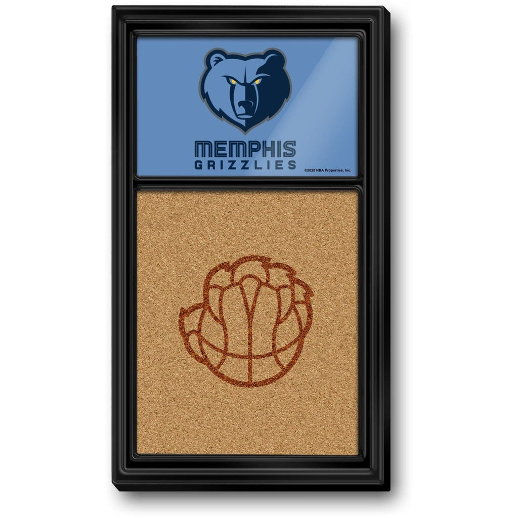 Memphis Grizzlies: Dual Logo - Cork Note Board - The Fan-Brand