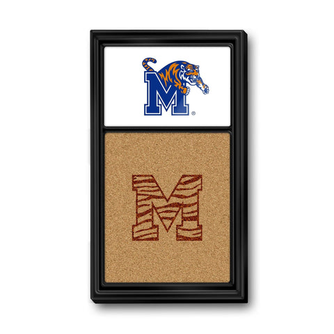 Memphis Tigers: Dual Logo - Cork Note Board - The Fan-Brand