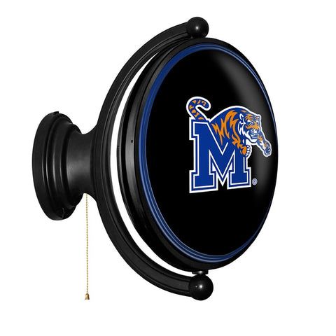 Memphis Tigers: Original Oval Rotating Lighted Wall Sign - The Fan-Brand