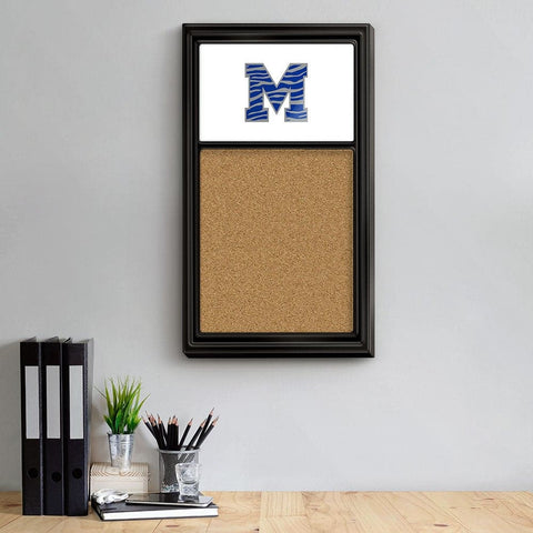 Memphis Tigers: Striped M - Cork Note Board - The Fan-Brand