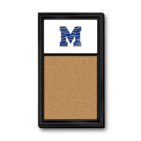 Memphis Tigers: Striped M - Cork Note Board - The Fan-Brand