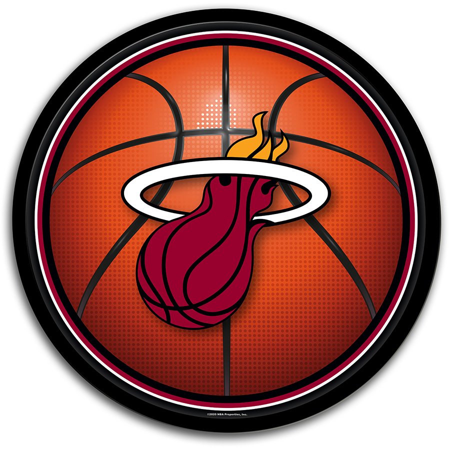 Miami Heat: Basketball - Modern Disc Wall Sign - The Fan-Brand