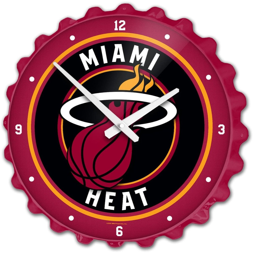 Miami Heat: Bottle Cap Wall Clock - The Fan-Brand