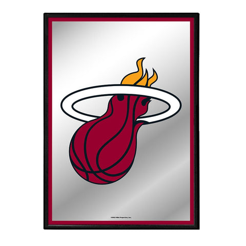 Miami Heat: Framed Mirrored Wall Sign - The Fan-Brand