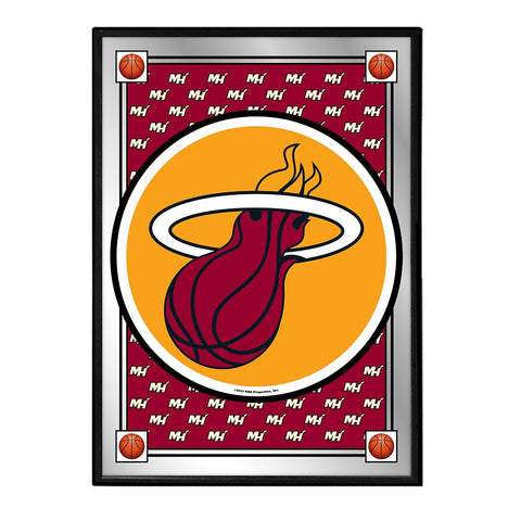 Miami Heat: Team Spirit - Framed Mirrored Wall Sign - The Fan-Brand