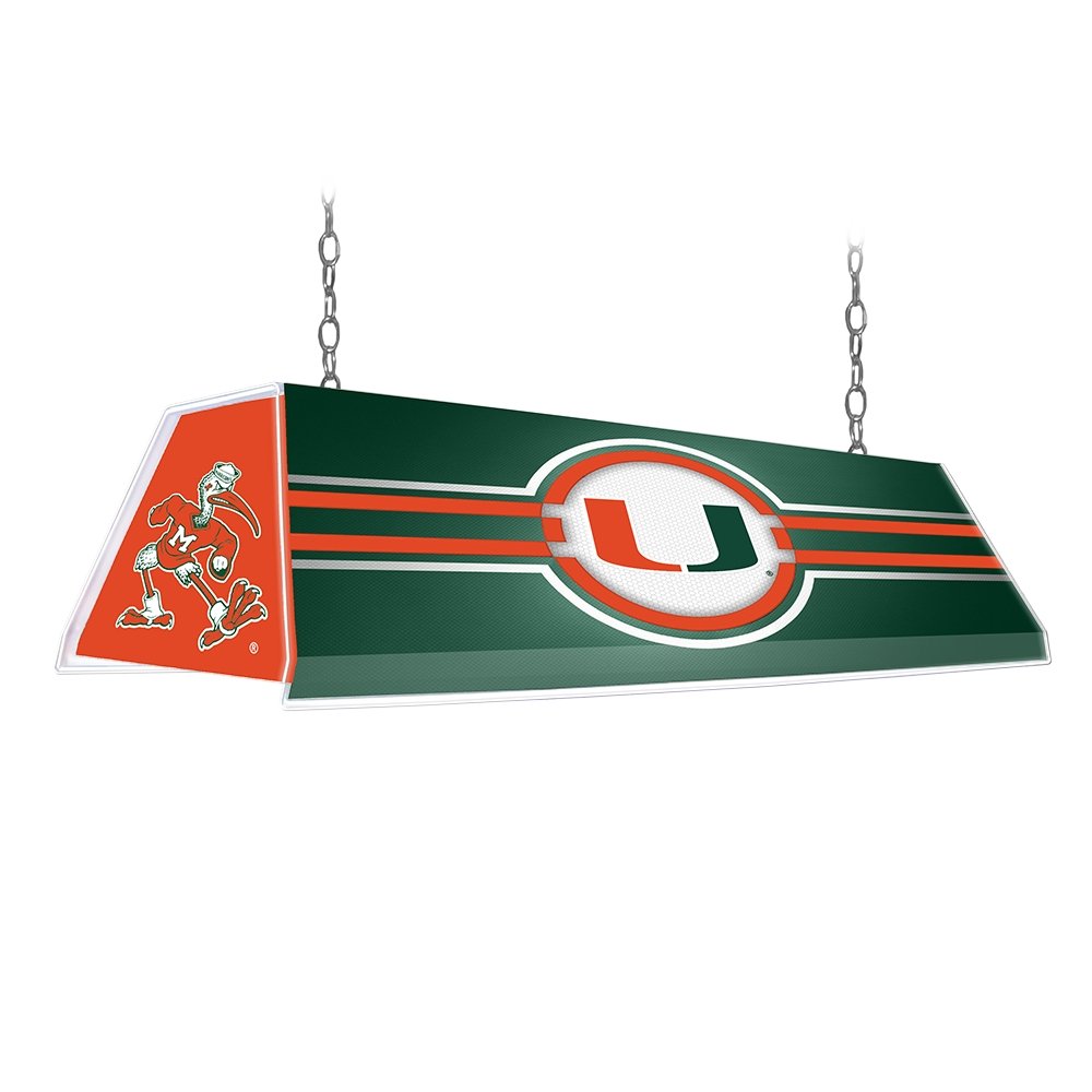 Miami Hurricanes: Edge Glow Pool Table Light - The Fan-Brand