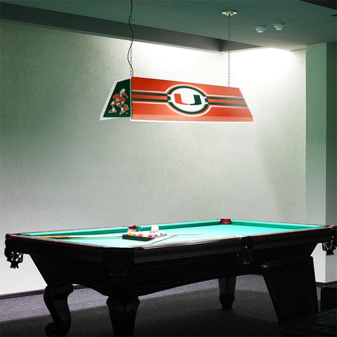 Miami Hurricanes: Edge Glow Pool Table Light - The Fan-Brand