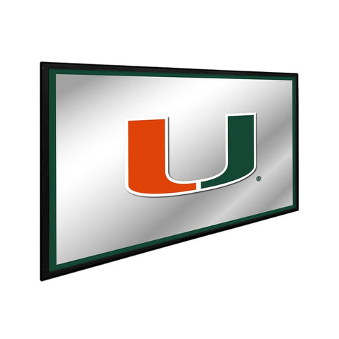 Miami Hurricanes: Framed Mirrored Wall Sign - The Fan-Brand