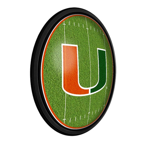Miami Hurricanes: On the 50 - Slimline Lighted Wall Sign - The Fan-Brand