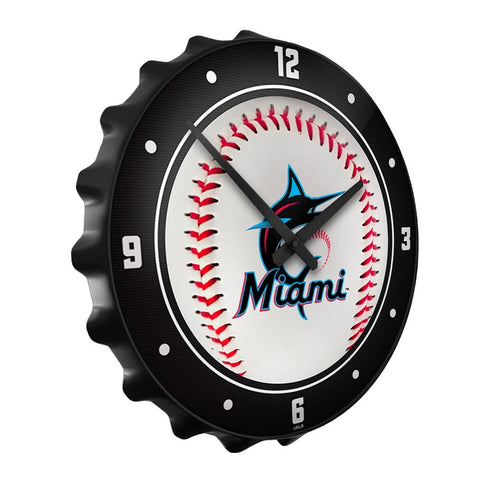 Miami Marlins: Baseball - Bottle Cap Wall Clock - The Fan-Brand