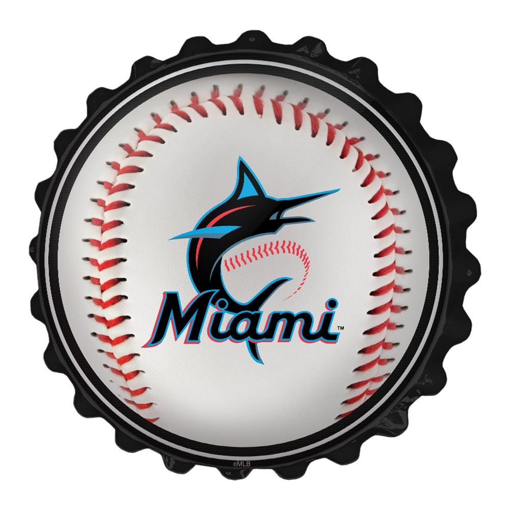 Miami Marlins: Baseball - Bottle Cap Wall Sign - The Fan-Brand
