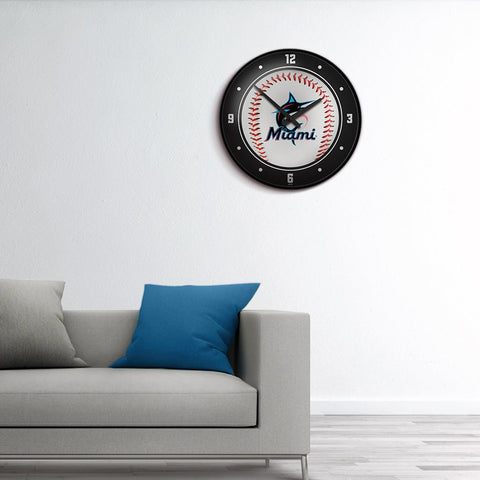 Miami Marlins: Baseball - Modern Disc Wall Clock - The Fan-Brand