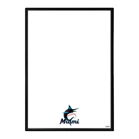 Miami Marlins: Framed Dry Erase Wall Sign - The Fan-Brand