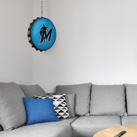 Miami Marlins: Logo - Bottle Cap Dangler - The Fan-Brand