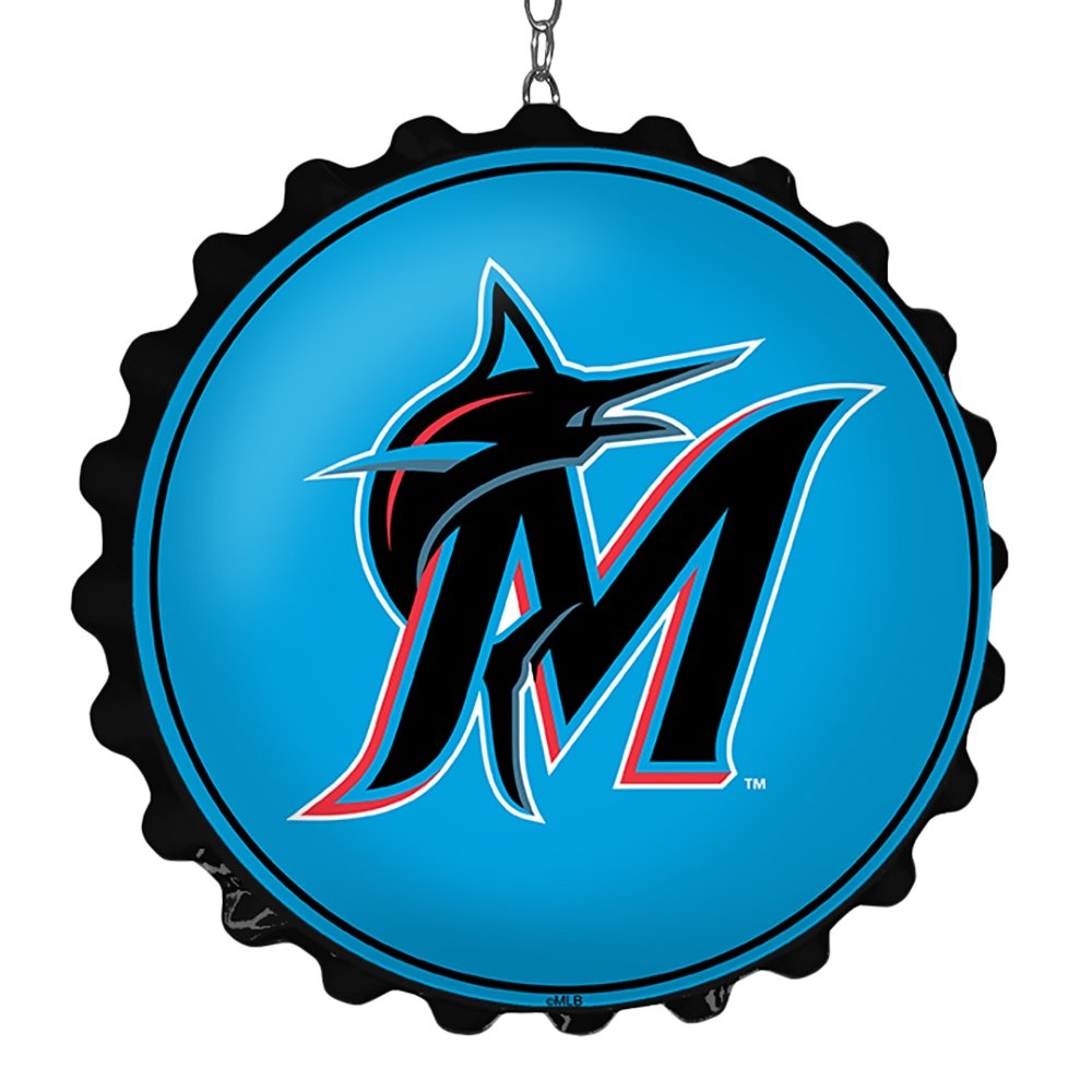 Miami Marlins: Logo - Bottle Cap Dangler - The Fan-Brand