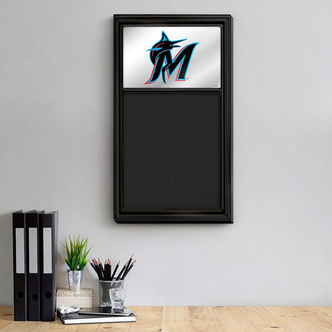Miami Marlins: Logo - Mirrored Chalk Note Board - The Fan-Brand