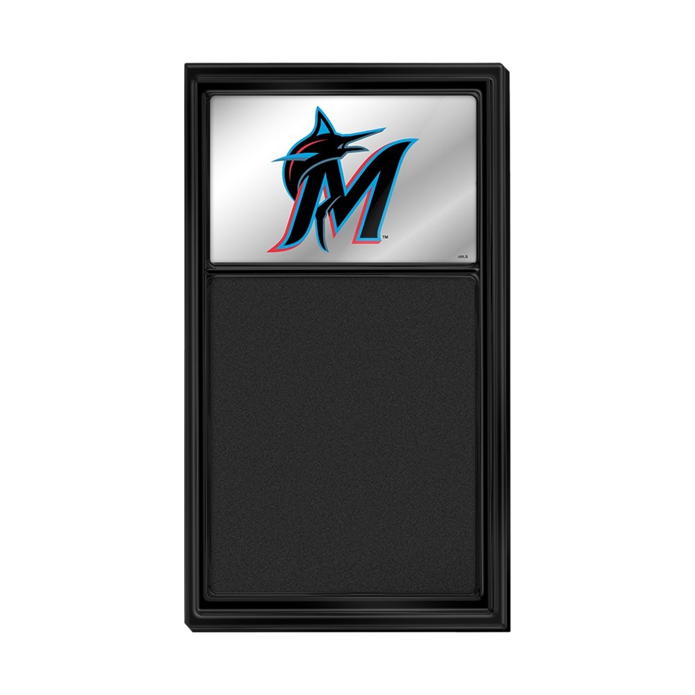 Miami Marlins: Logo - Mirrored Chalk Note Board - The Fan-Brand