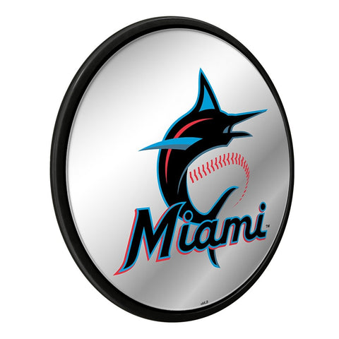 Miami Marlins: Modern Disc Mirrored Wall Sign - The Fan-Brand