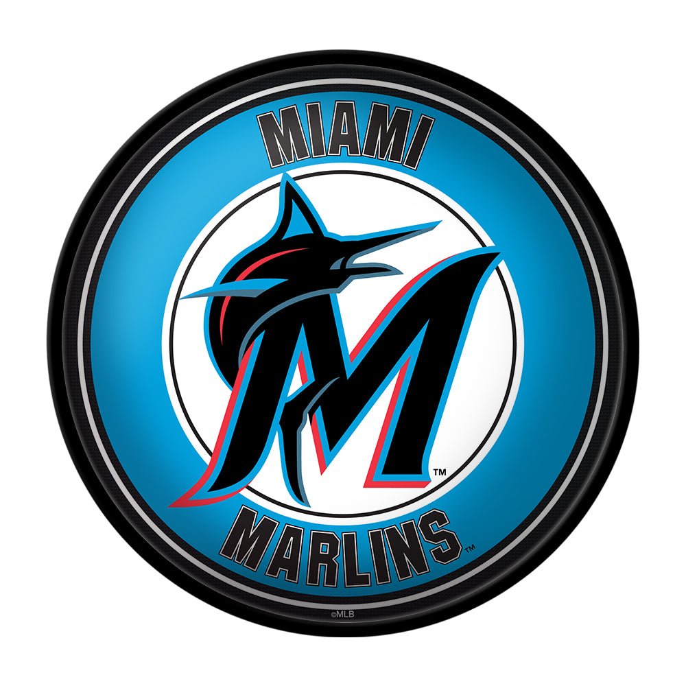 Miami Marlins: Modern Disc Wall Sign - The Fan-Brand