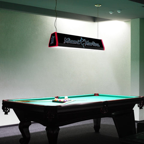 Miami Marlins: Standard Pool Table Light - The Fan-Brand
