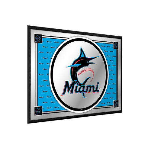 Miami Marlins: Team Spirit - Framed Mirrored Wall Sign - The Fan-Brand