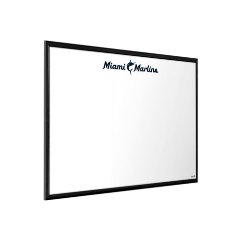 Miami Marlins: Wordmark - Framed Dry Erase Wall Sign - The Fan-Brand