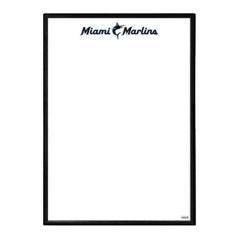 Miami Marlins: Wordmark - Framed Dry Erase Wall Sign - The Fan-Brand