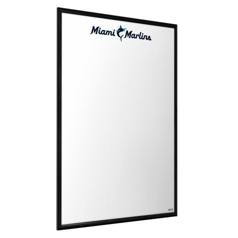 Miami Marlins: Wordmark - Framed Dry Erase Wall Sign - The Fan-Brand