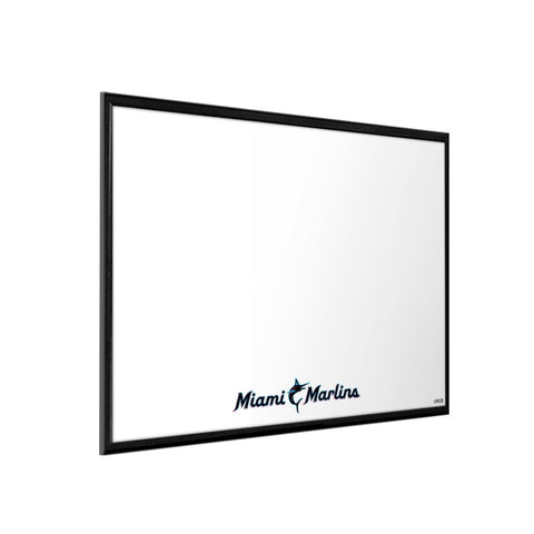 Miami Marlins: Wordmark - Framed Dry Erase Wall Sign - The Fan-Brand