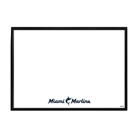 Miami Marlins: Wordmark - Framed Dry Erase Wall Sign - The Fan-Brand