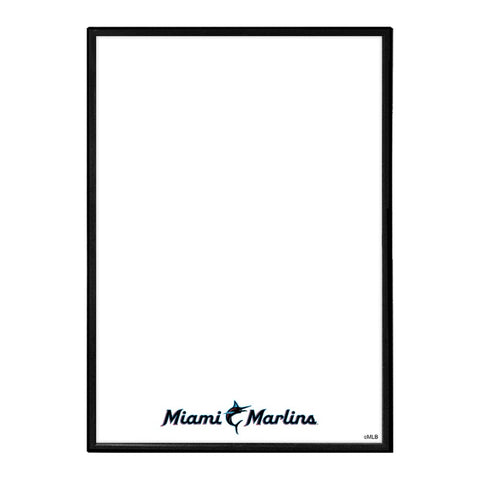 Miami Marlins: Wordmark - Framed Dry Erase Wall Sign - The Fan-Brand