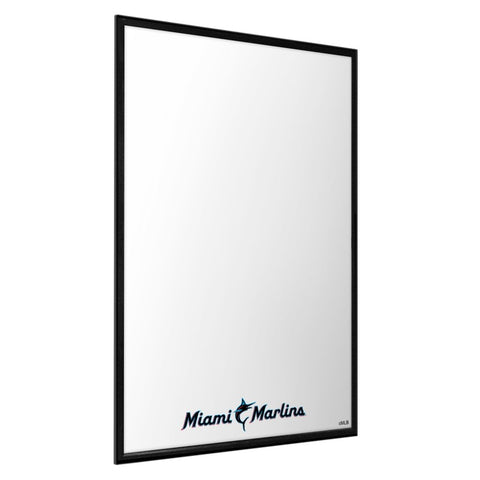 Miami Marlins: Wordmark - Framed Dry Erase Wall Sign - The Fan-Brand