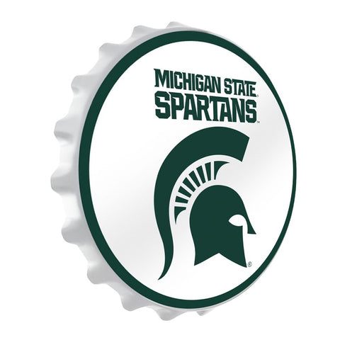 Michigan State Spartans: Block S - Bottle Cap Wall Sign - The Fan-Brand