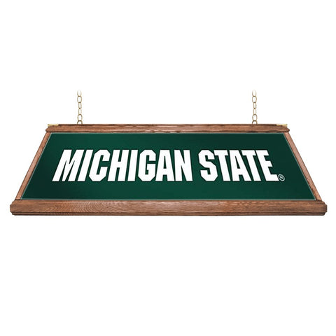 Michigan State Spartans: Block S - Premium Wood Pool Table Light - The Fan-Brand