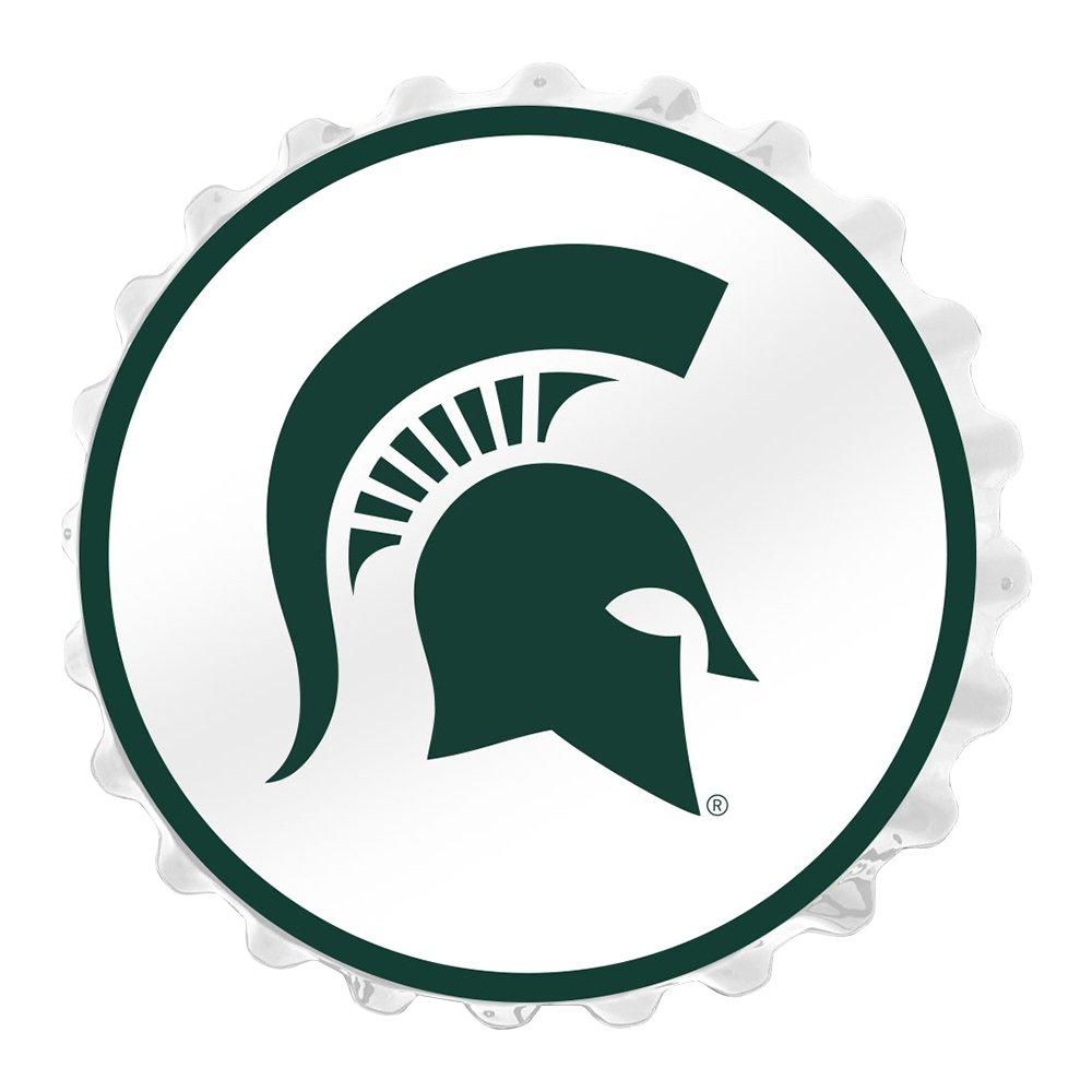 Michigan State Spartans: Helm - Bottle Cap Wall Light - The Fan-Brand