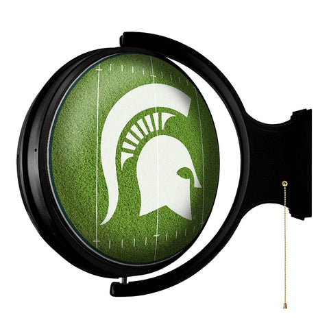 Michigan State Spartans: On the 50 - Rotating Lighted Wall Sign - The Fan-Brand