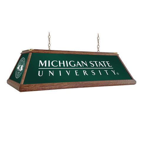 Michigan State Spartans: Premium Wood Pool Table Light - The Fan-Brand