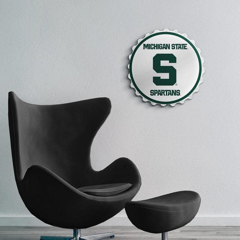 Michigan State Spartans: Spartans - Bottle Cap Wall Sign - The Fan-Brand