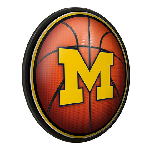 Michigan Wolverines: Basketball - Modern Disc Wall Sign - The Fan-Brand