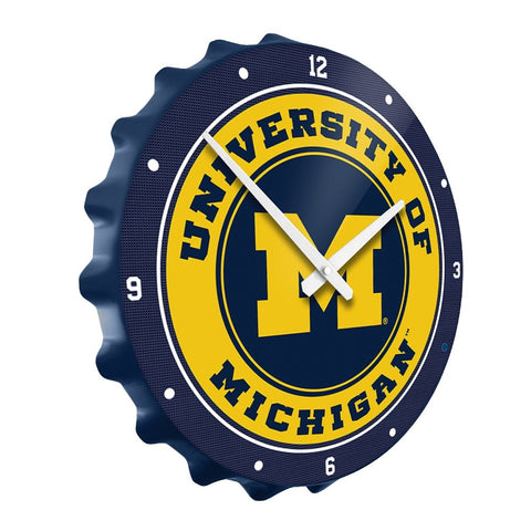 Michigan Wolverines: Bottle Cap Wall Clock - The Fan-Brand