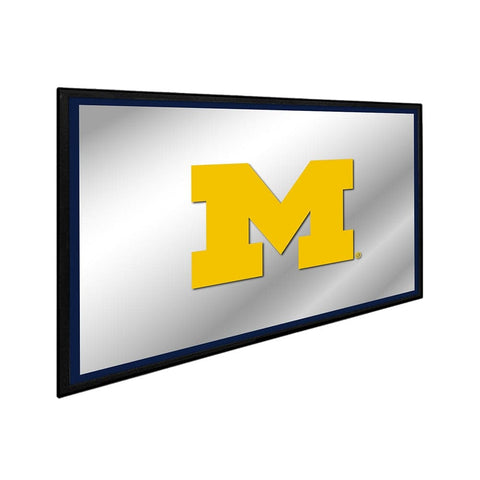 Michigan Wolverines: Framed Mirrored Wall Sign - The Fan-Brand