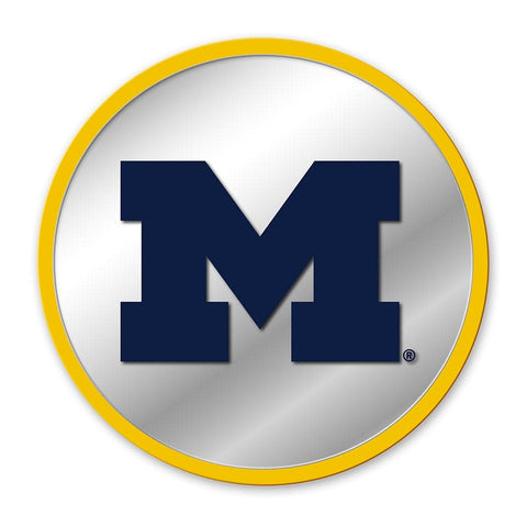 Michigan Wolverines: Modern Disc Mirrored Wall Sign - The Fan-Brand