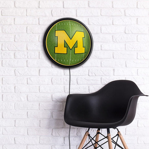 Michigan Wolverines: On the 50 - Slimline Lighted Wall Sign - The Fan-Brand