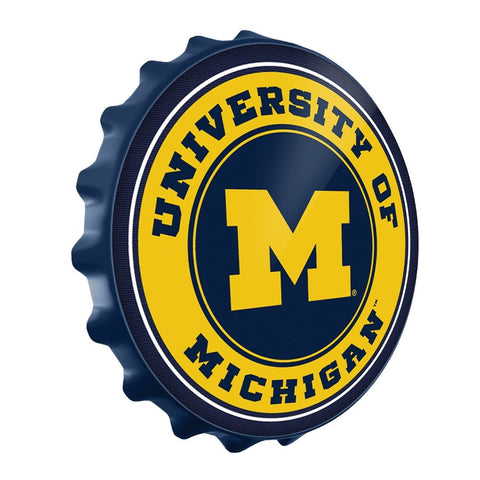 Michigan Wolverines: Round Bottle Cap Wall Sign - The Fan-Brand